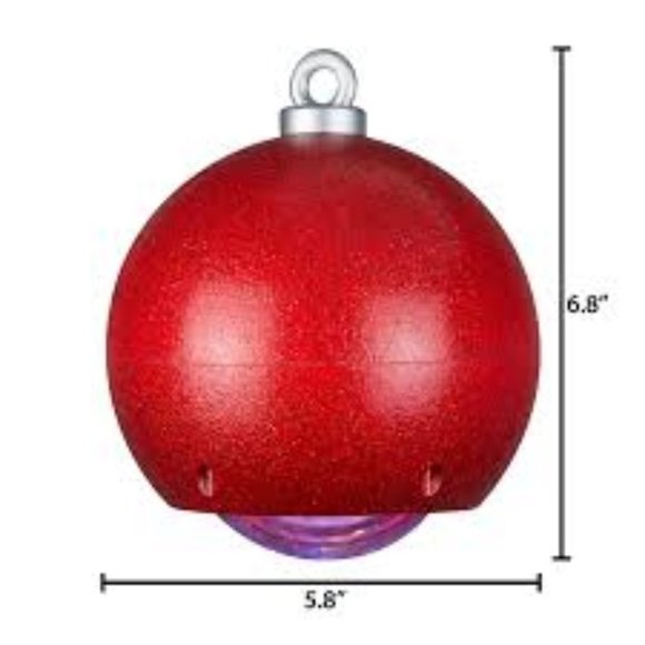 SnowFall Multicolor LED Lightshow Hanging Projection Christmas Ornament Outdoor - Picture 3 of 6